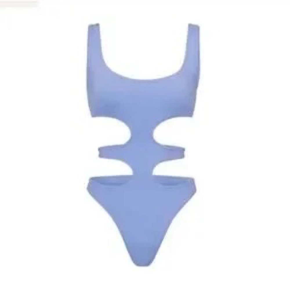 NWT SKIMS SWIM TANK MONOKINI - PERIWINKLE